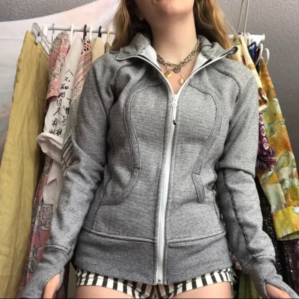 lululemon athletica Gray Zip-Up Hoodie Jacket